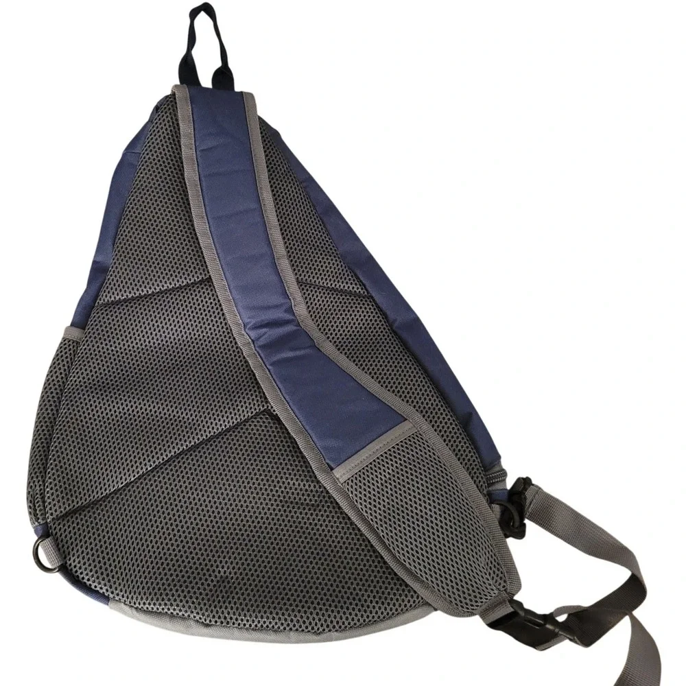 Disney Cruise Line Castaway Club Sling Backpack Navy BlueGrey Crossbody NWOT Bag